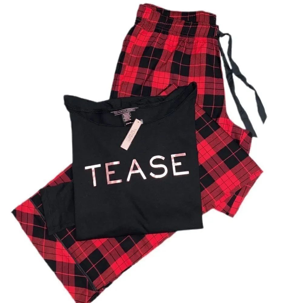 Victorias Secret Flannel pants Soft top pajama set